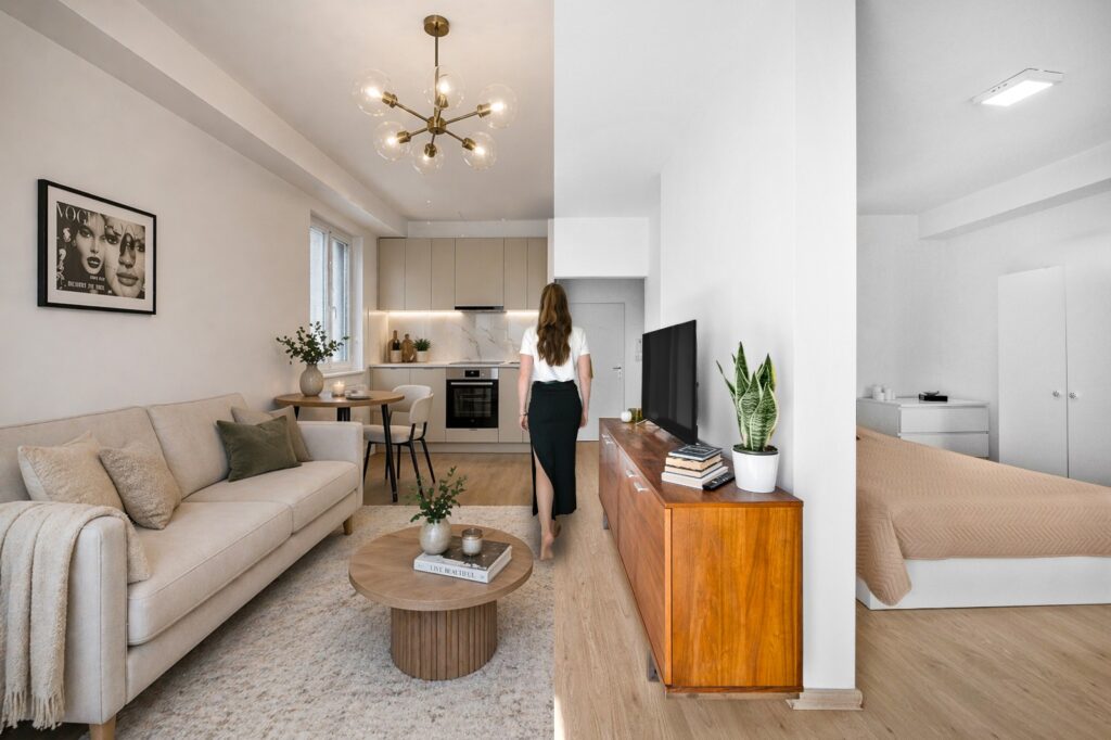 Na prenájom: 2-izbový apartmán s lodžiou, balkónom a parkovaním v pokojnej časti Starých Podunajských Biskupíc